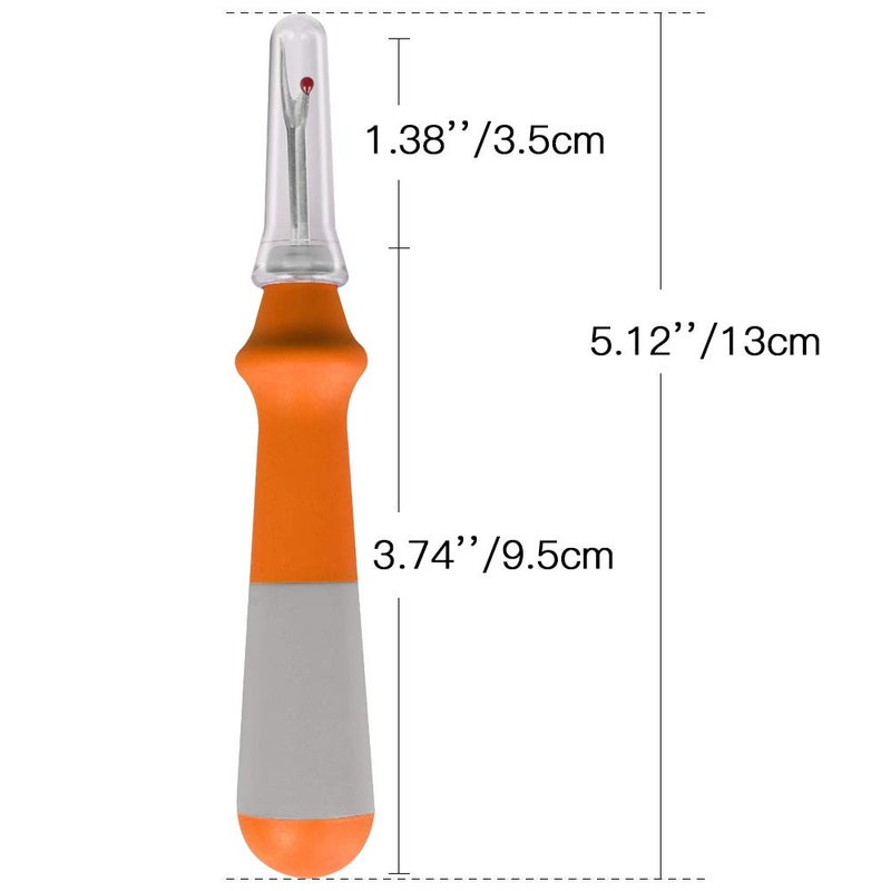 Lhedon Seam Ripper 3 PCS, Seam Rippers for Sewing, Ergonomic Grip, Colorful Large Thread Stitch Remover Tool Handy Stitch Rippers for Sewing Crafting Removing Hems and Seams - Image 3